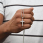 Engraved Stainless Steel Cross Necklace