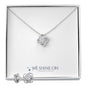 Love Knot Necklace & Earring Set