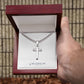 Cuban Link Chain with Engraved Artisan Cross