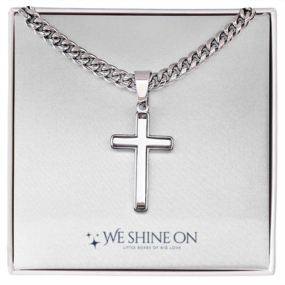 Cuban Link Chain with Artisan Cross