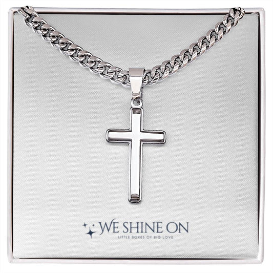 Cuban Link Chain with Artisan Cross