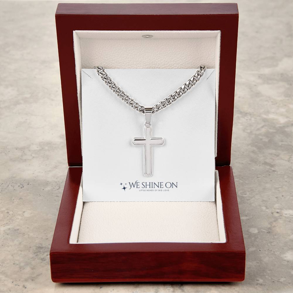 Cuban Link Chain with Artisan Cross