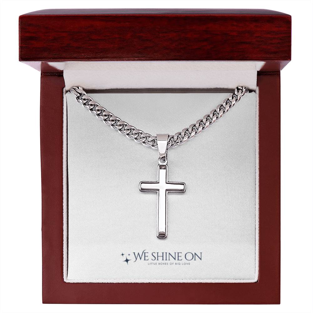 Cuban Link Chain with Artisan Cross
