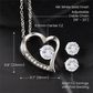 Forever Love Necklace & Cubic Zirconia Earring Set