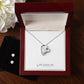 Forever Love Necklace & Cubic Zirconia Earring Set