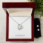 Forever Love Necklace & Cubic Zirconia Earring Set