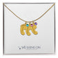 Engraved Baby Feet Necklace with Birthstone