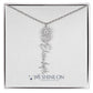 Flower Name Necklace