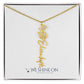 Flower Name Necklace