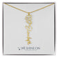 Flower Name Necklace