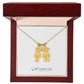 Engraved Kid Charm Necklace