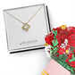 Love Knot Necklace & Sweetest Devotion Bouquet