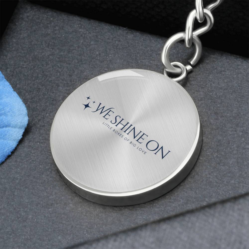 Graphic Circle Keychain
