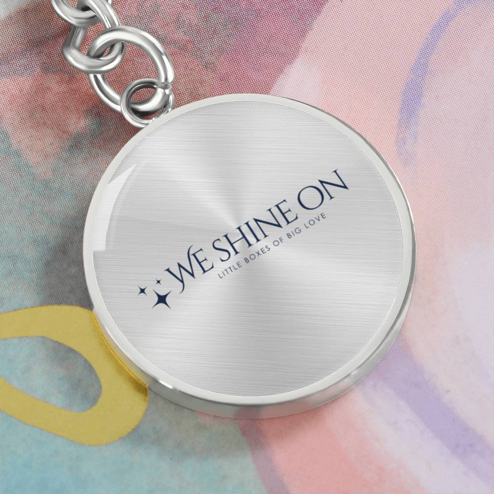 Graphic Circle Keychain