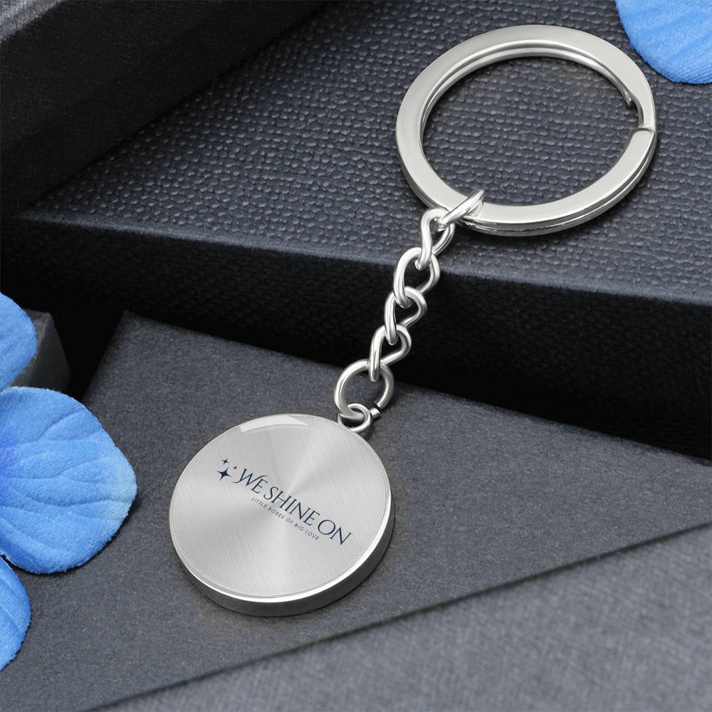 Graphic Circle Keychain