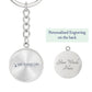 Graphic Circle Keychain