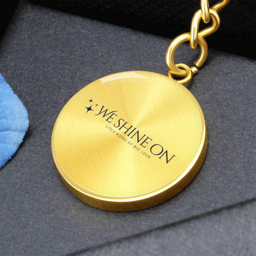 Graphic Circle Keychain
