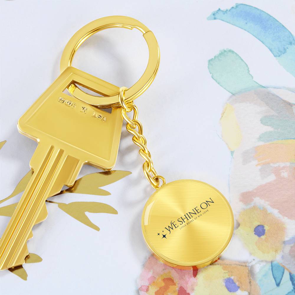 Graphic Circle Keychain