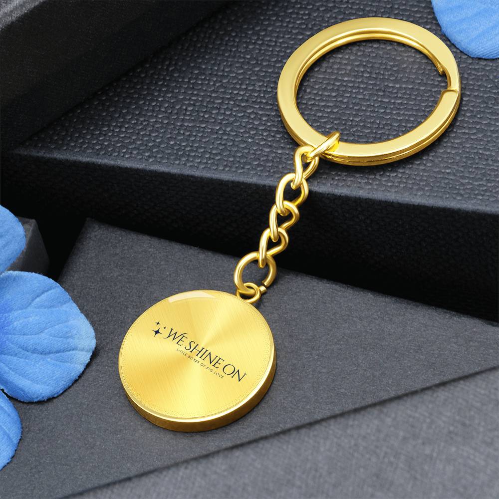 Graphic Circle Keychain