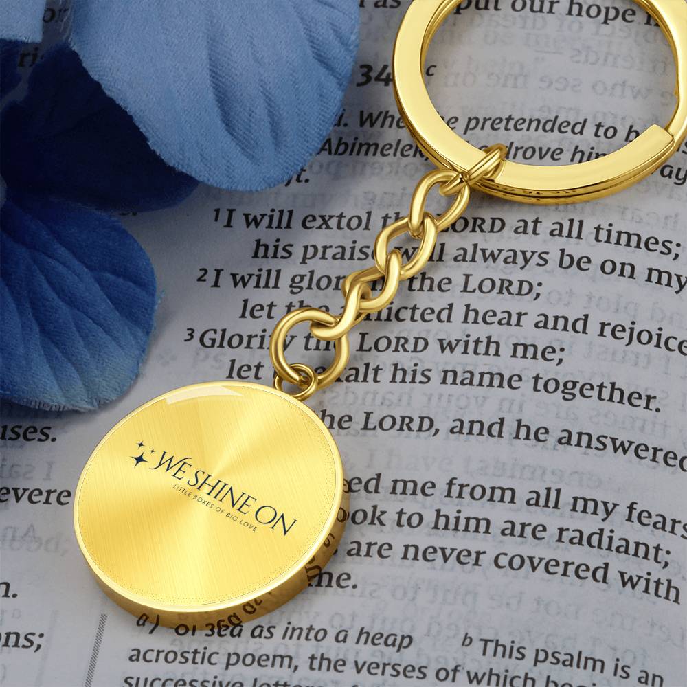 Graphic Circle Keychain
