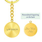 Graphic Circle Keychain