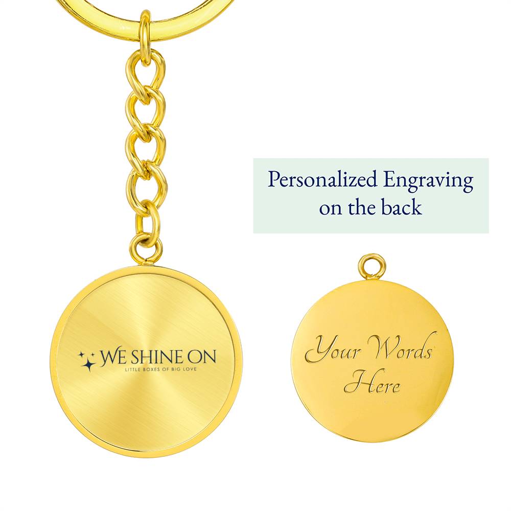 Graphic Circle Keychain
